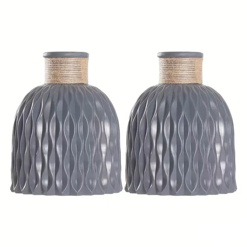 Vase Pastoral en Plastique Imitation Céramique