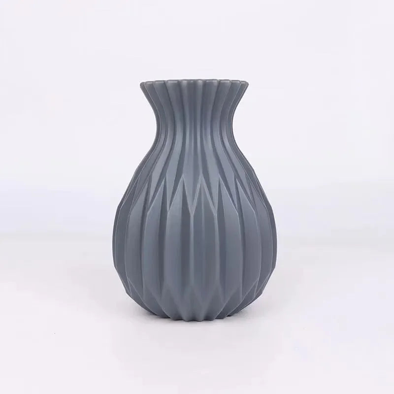 Vase Nordique Imitation Céramique en Plastique