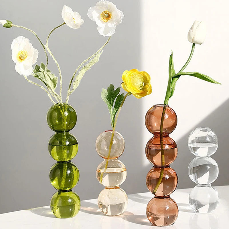 Vase Bulle Moderne en Verre