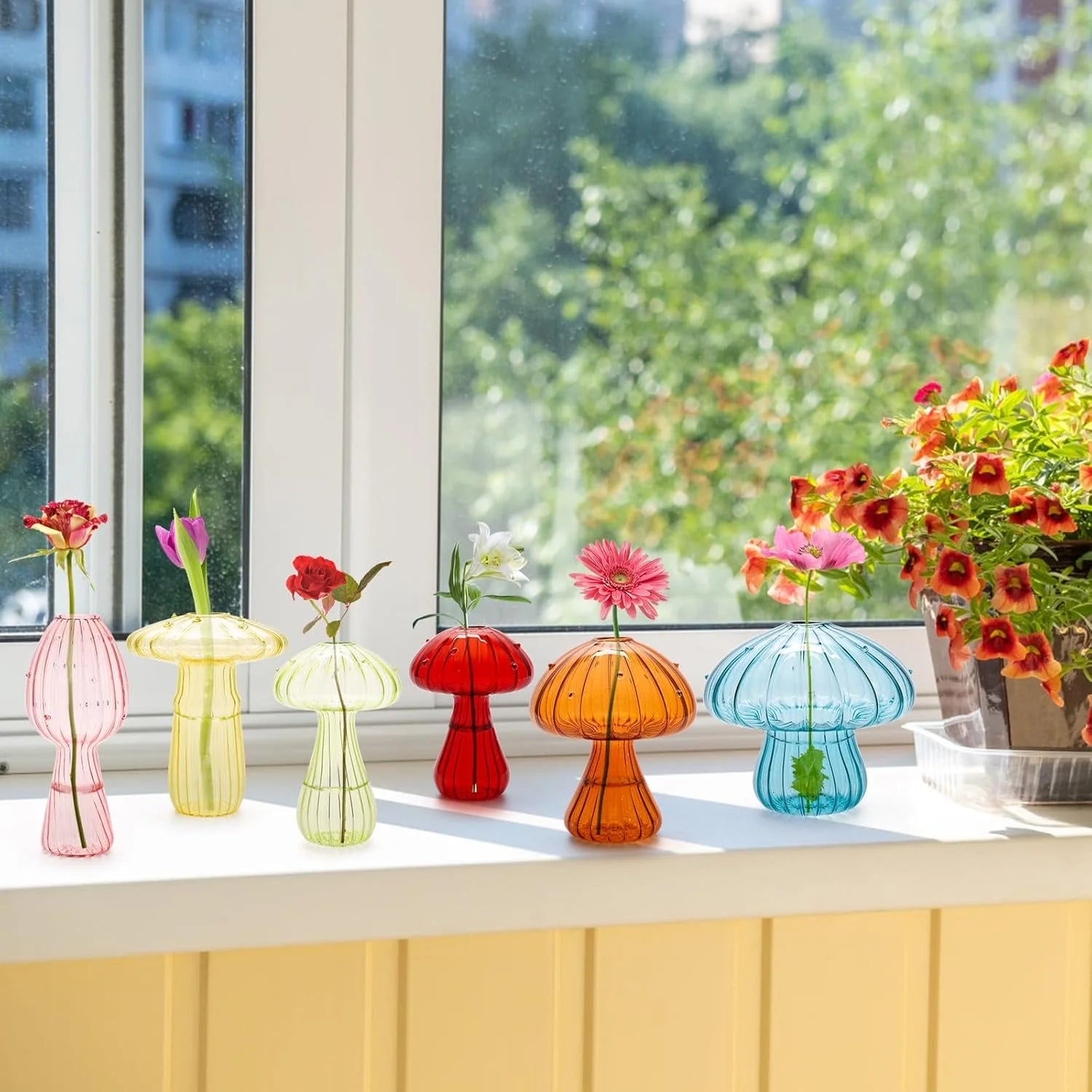 Petit Vase Champignon en Verre