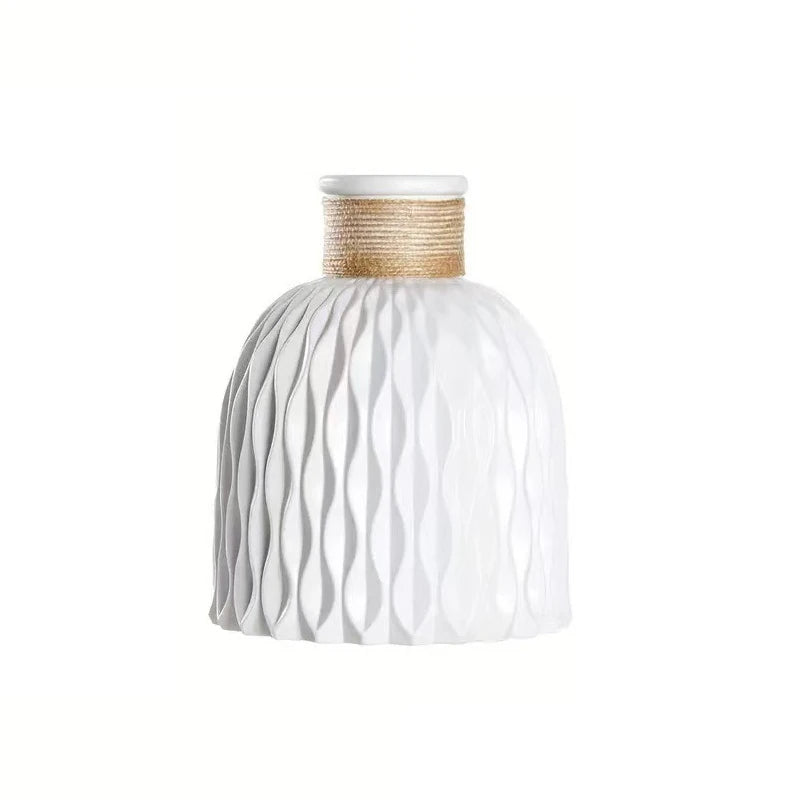 Vase Pastoral en Plastique Imitation Céramique