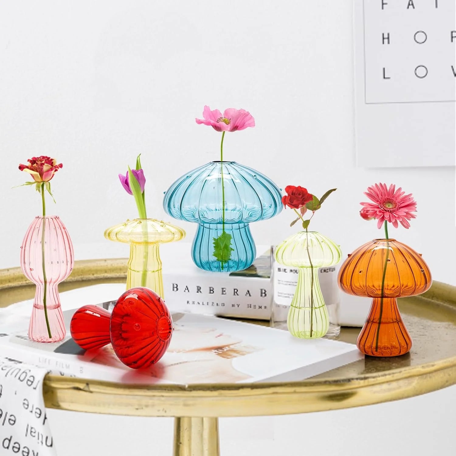 Petit Vase Champignon en Verre