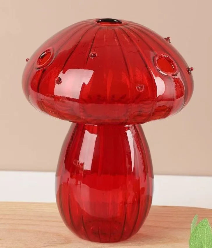 Petit Vase Champignon en Verre