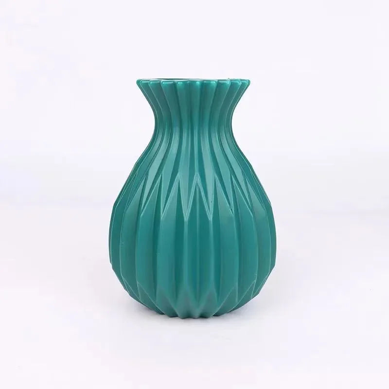 Vase Nordique Imitation Céramique en Plastique