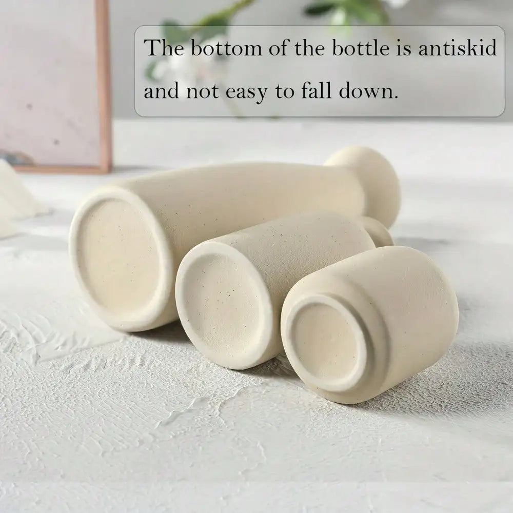 Set de Vase Bohème Céramique 3 Pièces