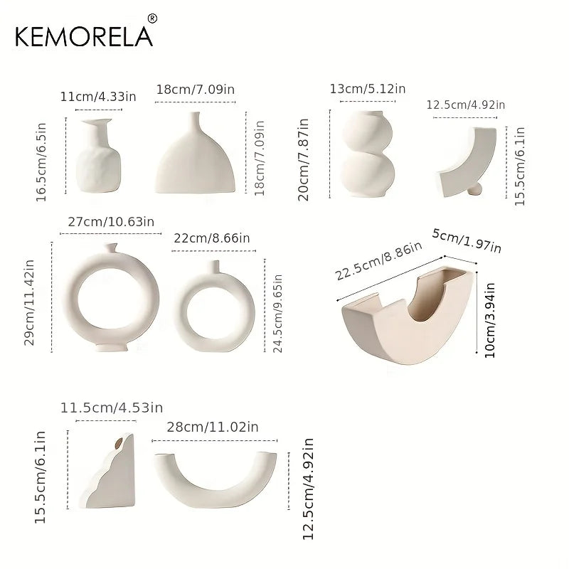 Vase Nordique Design en Céramique et Porcelaine