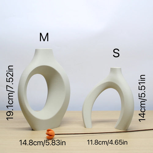 Set de Deux Vase Bohème en Plastique