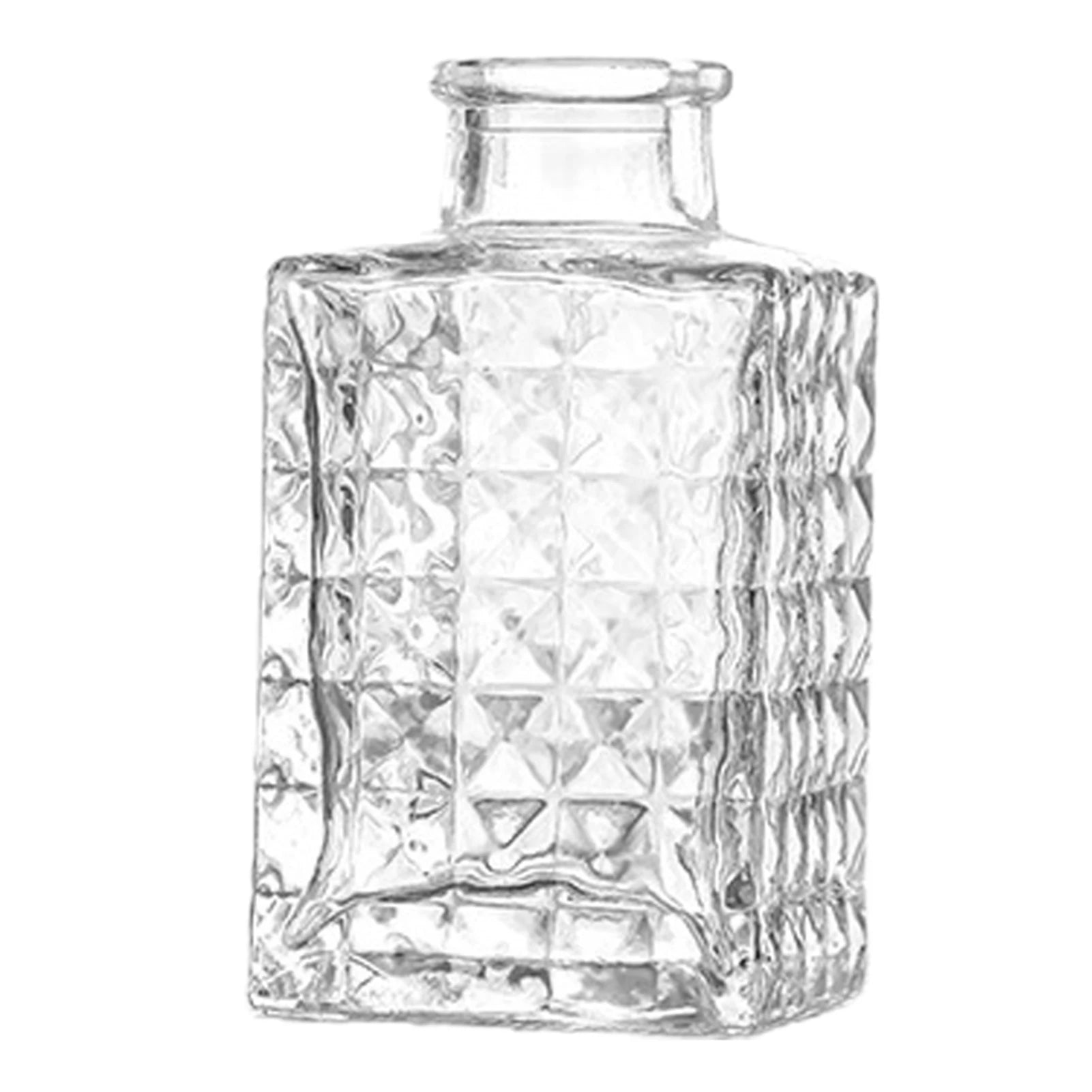 Vase Vintage de Style Français en Verre Clair