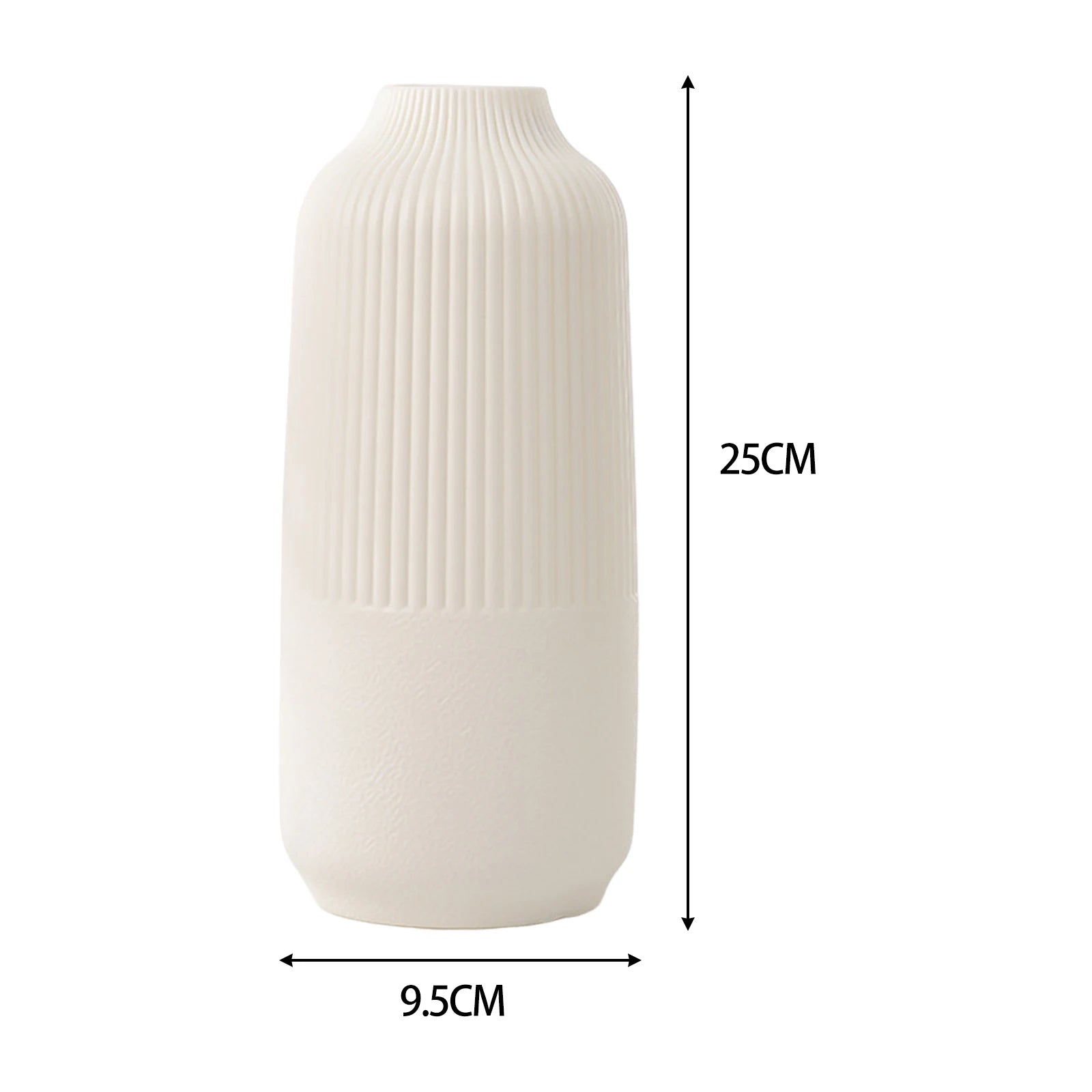 Vase Nordique Minimaliste en Plastique