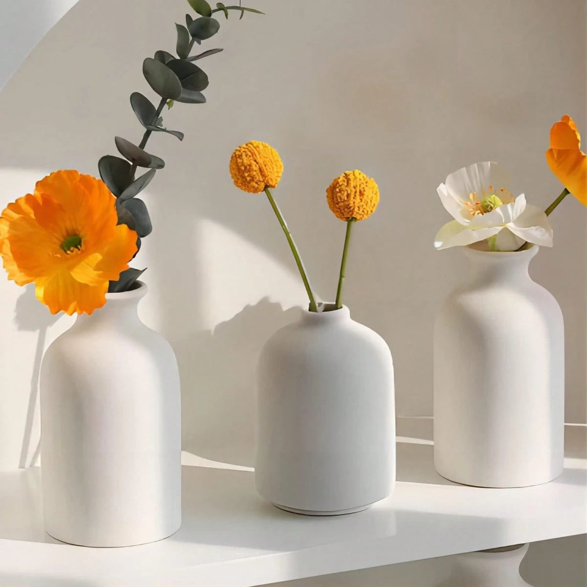 Set de Vase Bohème Céramique 3 Pièces