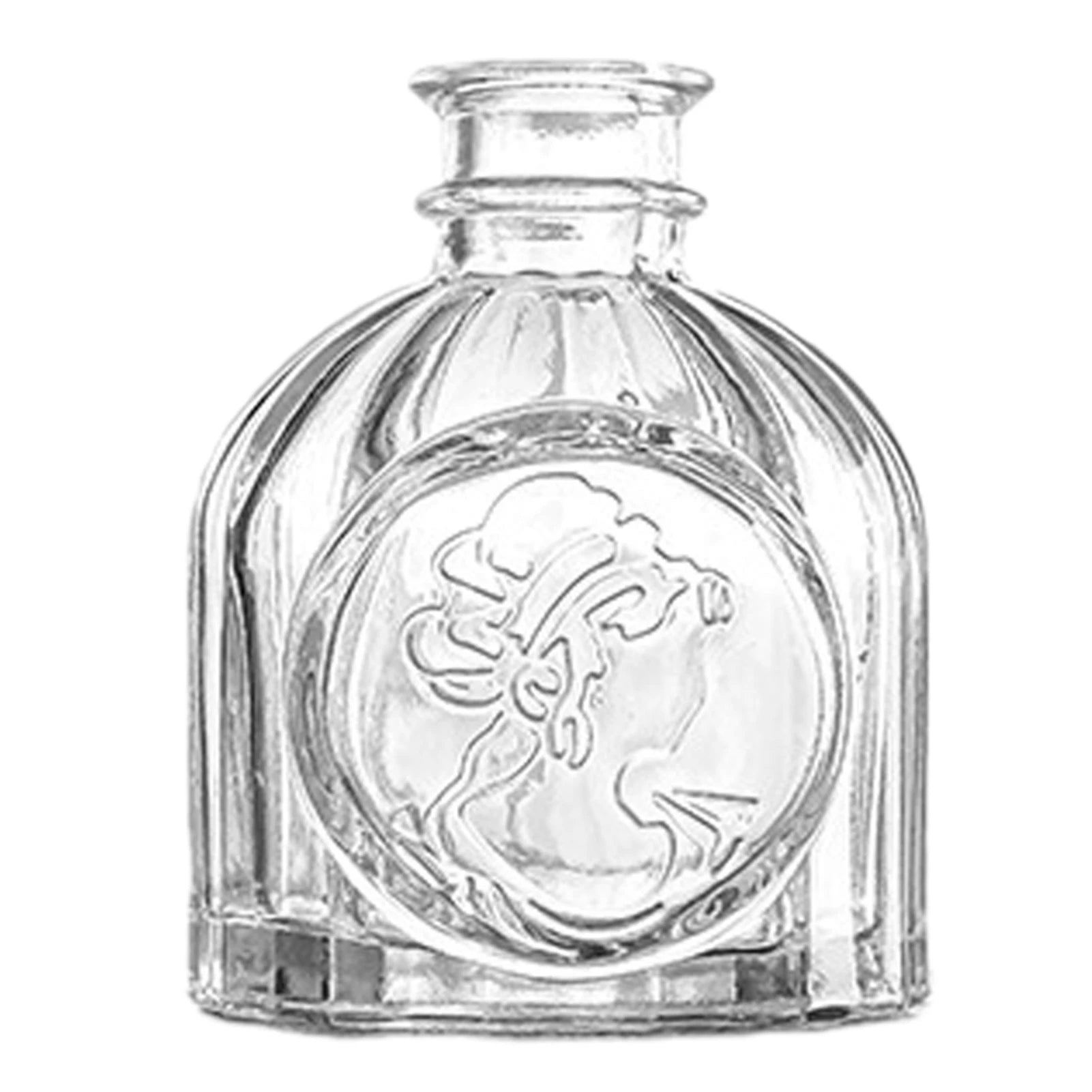 Vase Vintage de Style Français en Verre Clair