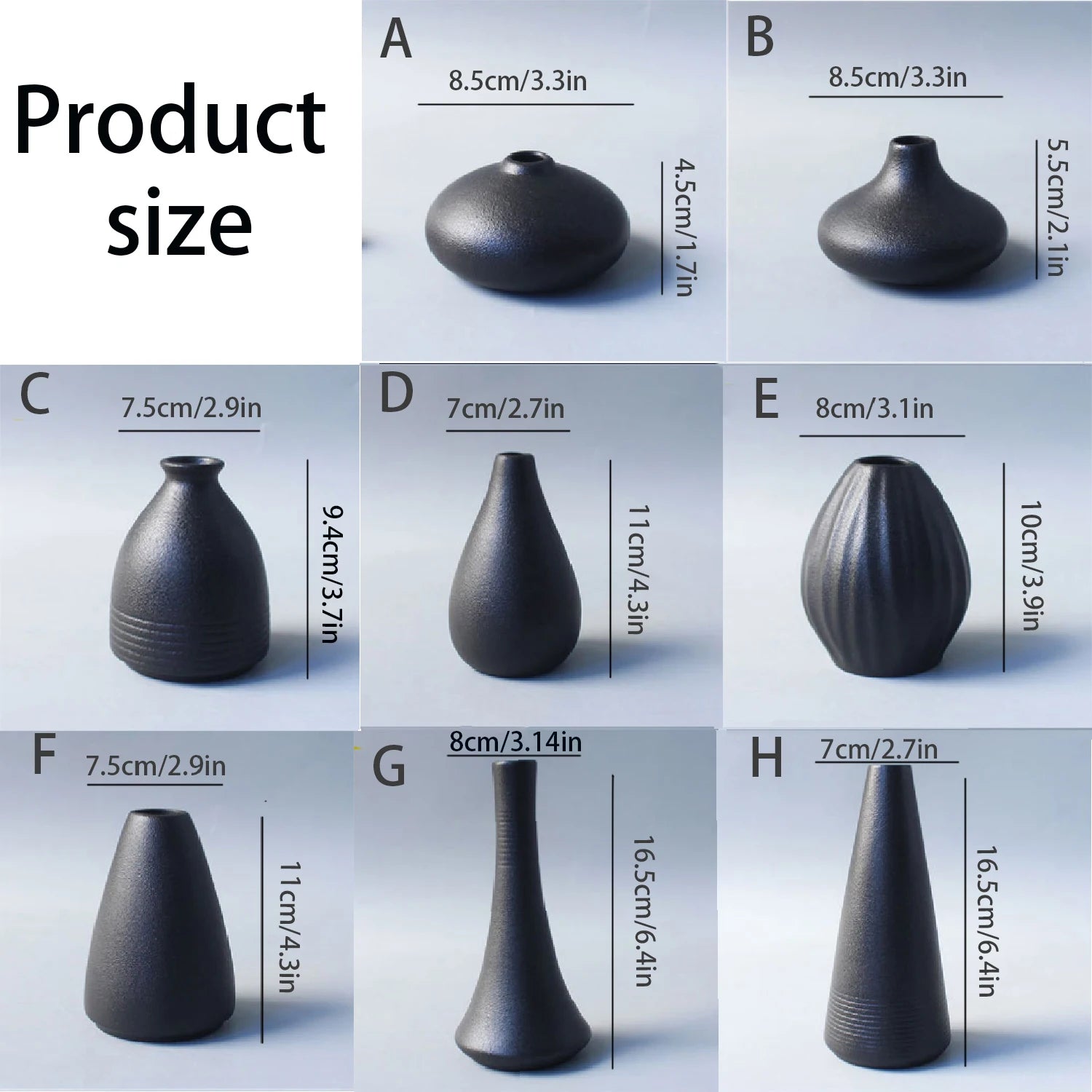 Vase de Style Japonais Minimaliste en Céramique