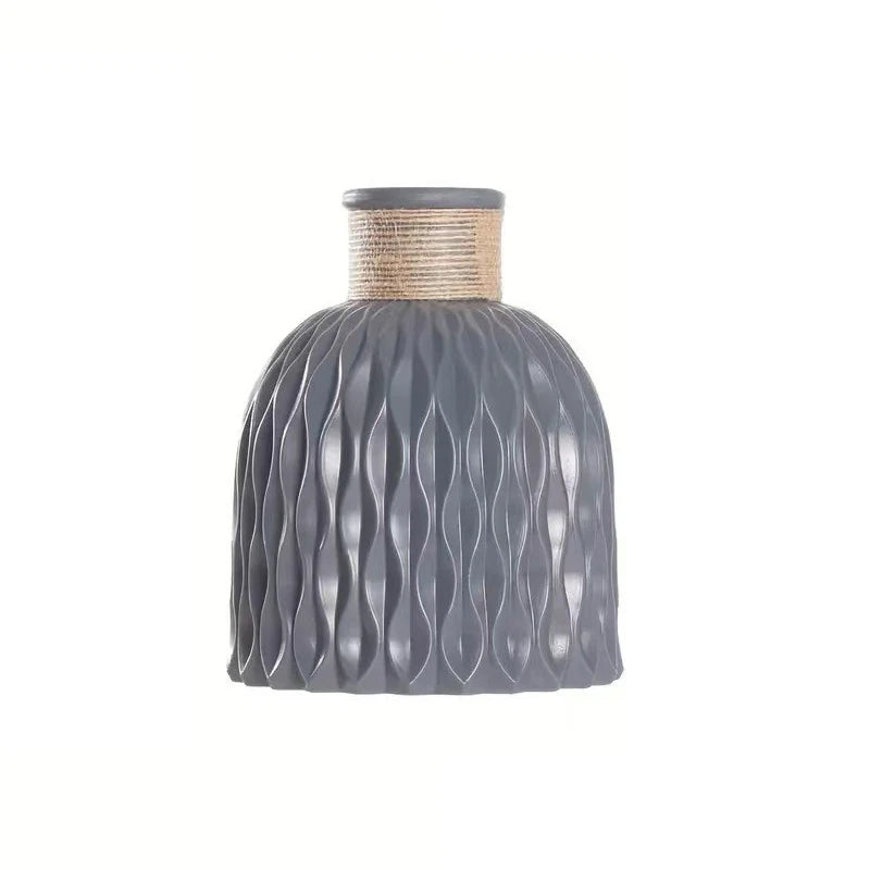 Vase Pastoral en Plastique Imitation Céramique