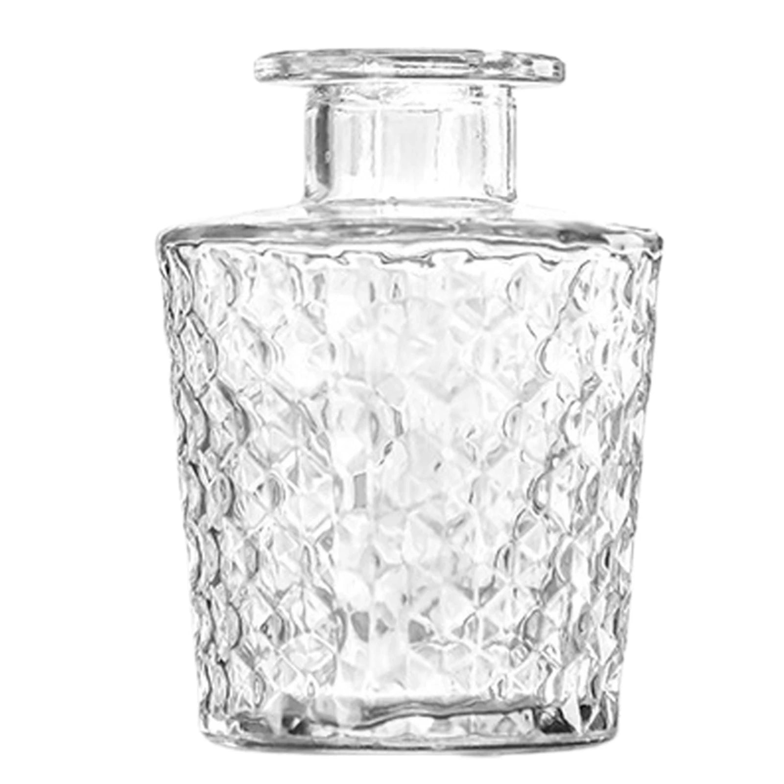 Vase Vintage de Style Français en Verre Clair