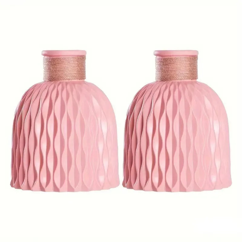 Vase Pastoral en Plastique Imitation Céramique