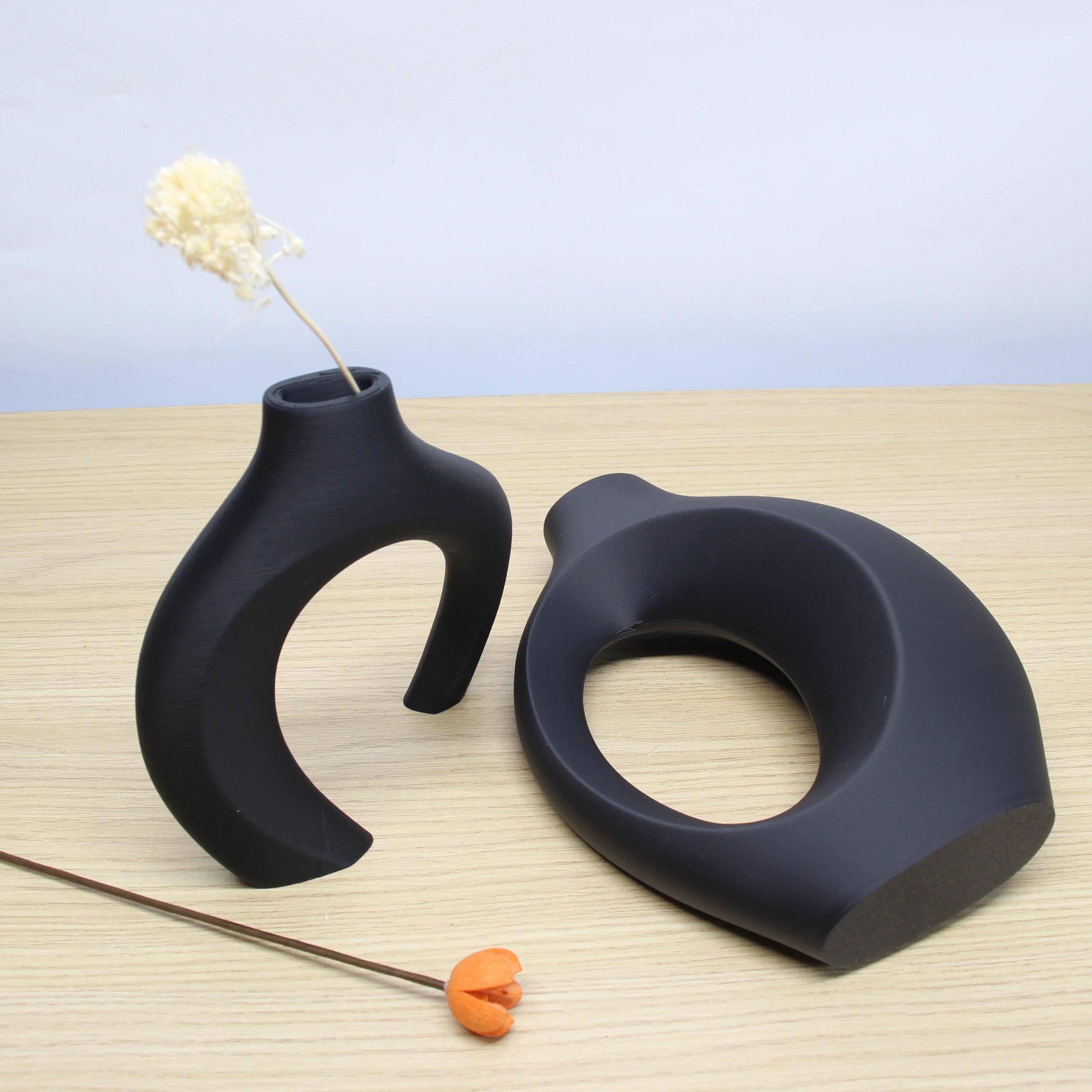 Set de Deux Vase Bohème en Plastique