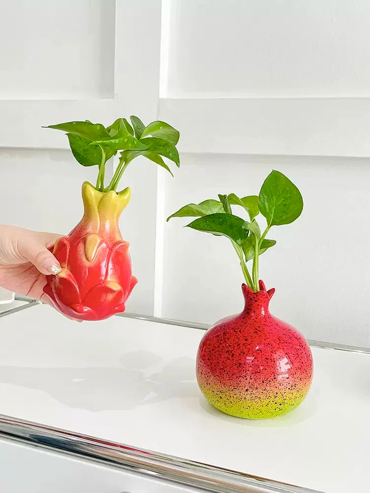 Série Creative de Vases Fruits en Céramique