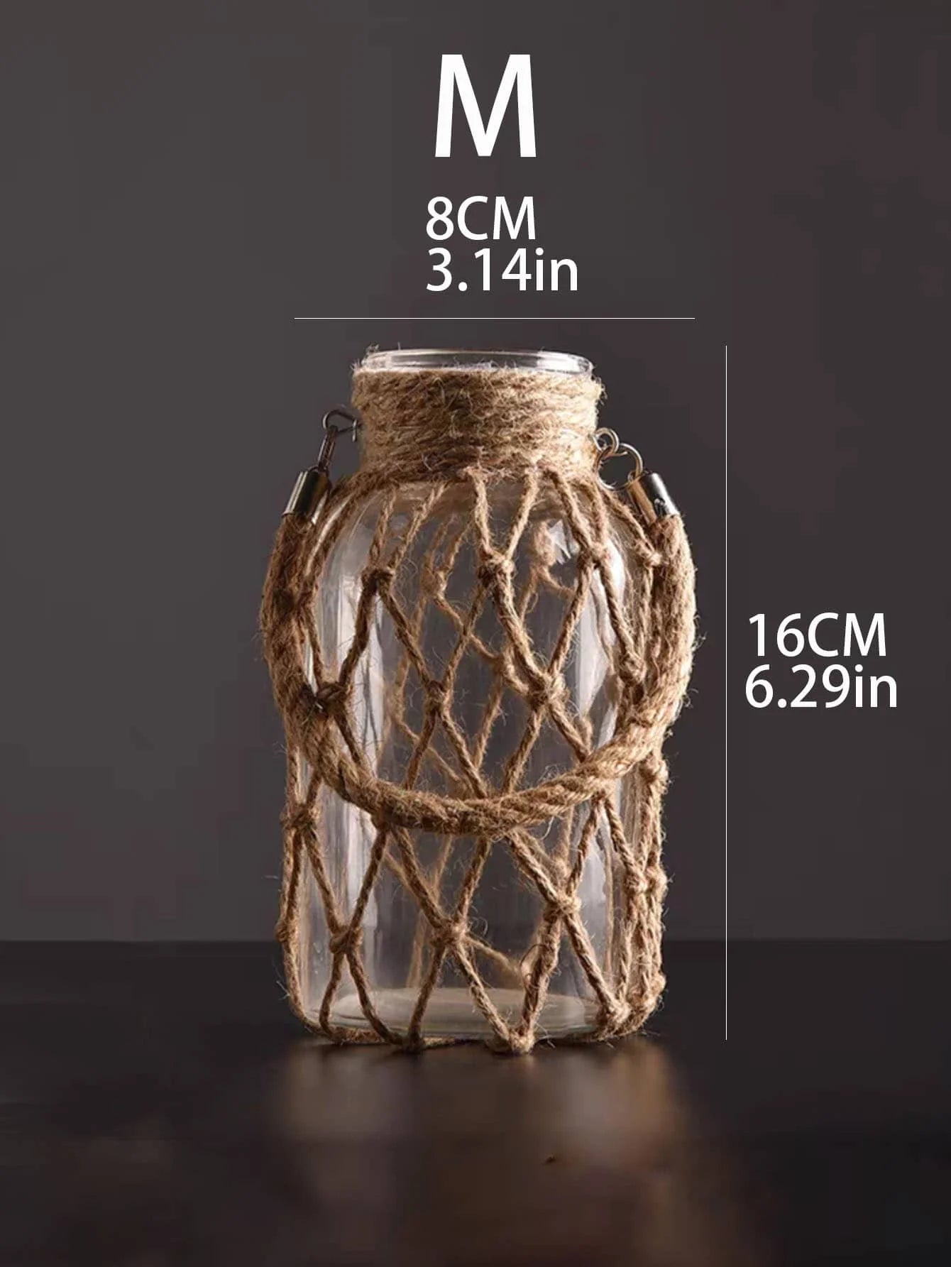 Vase Rustique Encorder en Verre