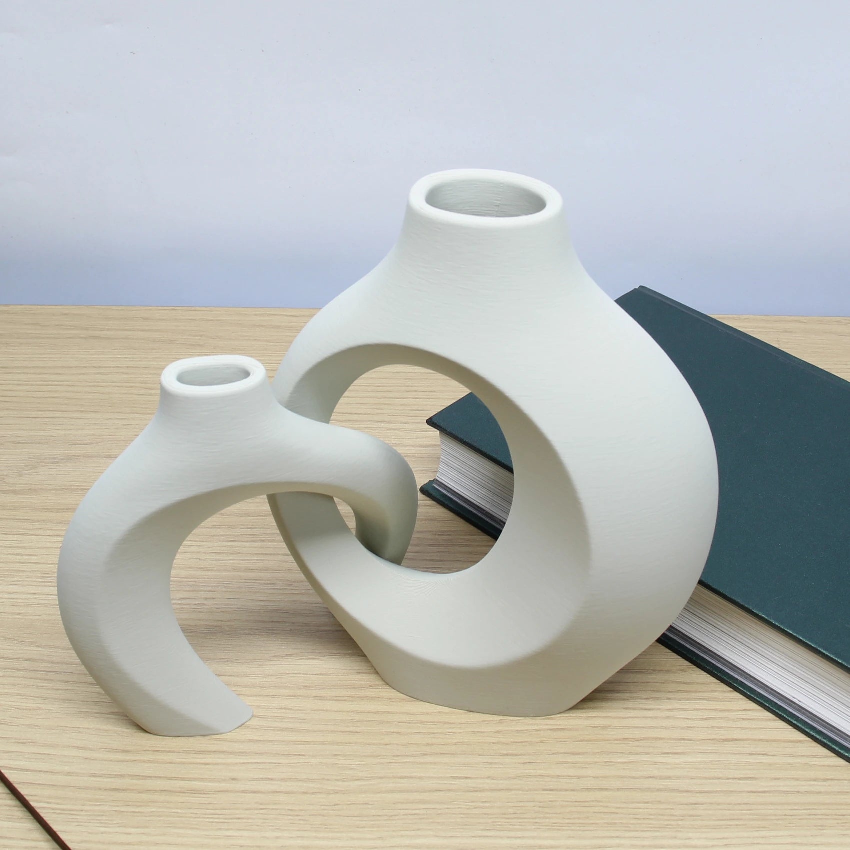 Set de Deux Vase Bohème en Plastique