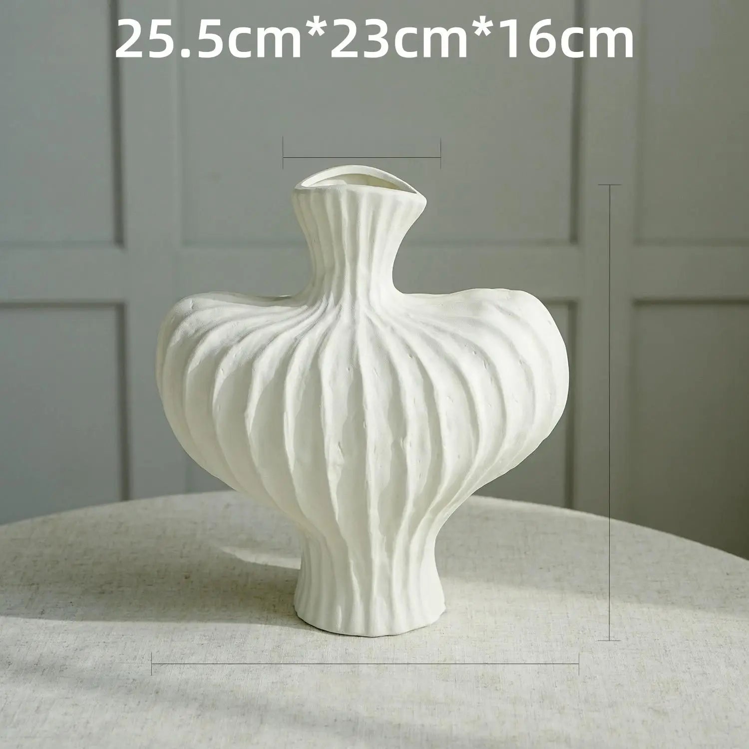 Vase Nordique Hydroponique en Plastique Imitation Céramique
