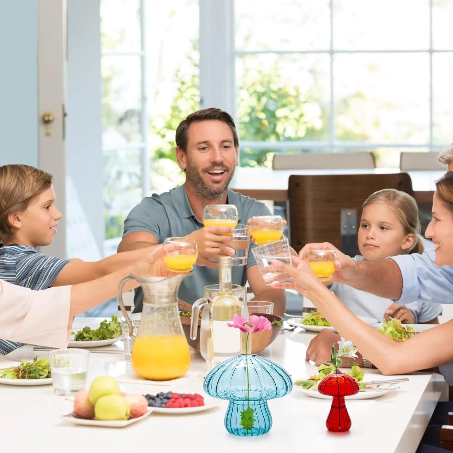 Petit Vase Champignon en Verre