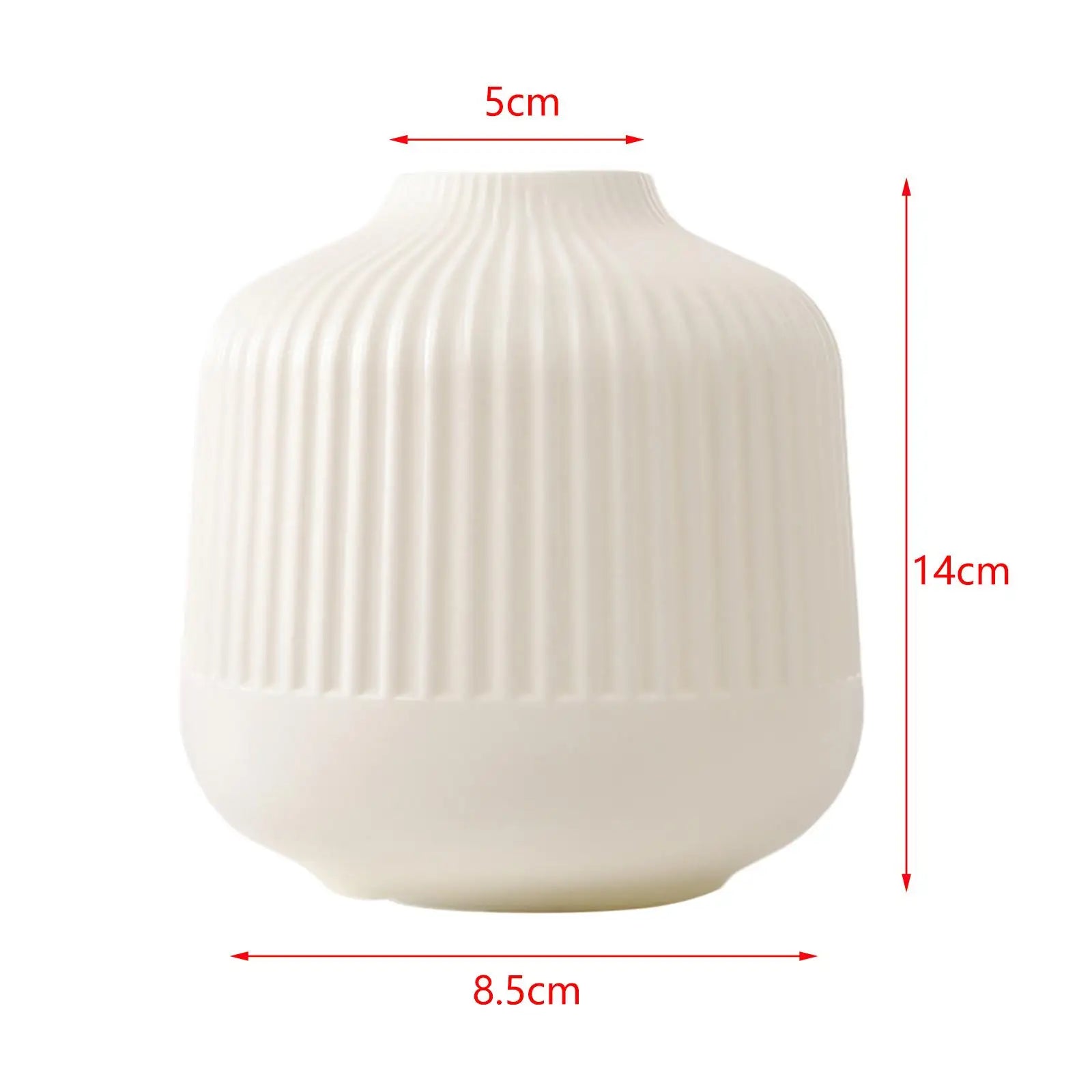 Vase Nordique Minimaliste en Plastique