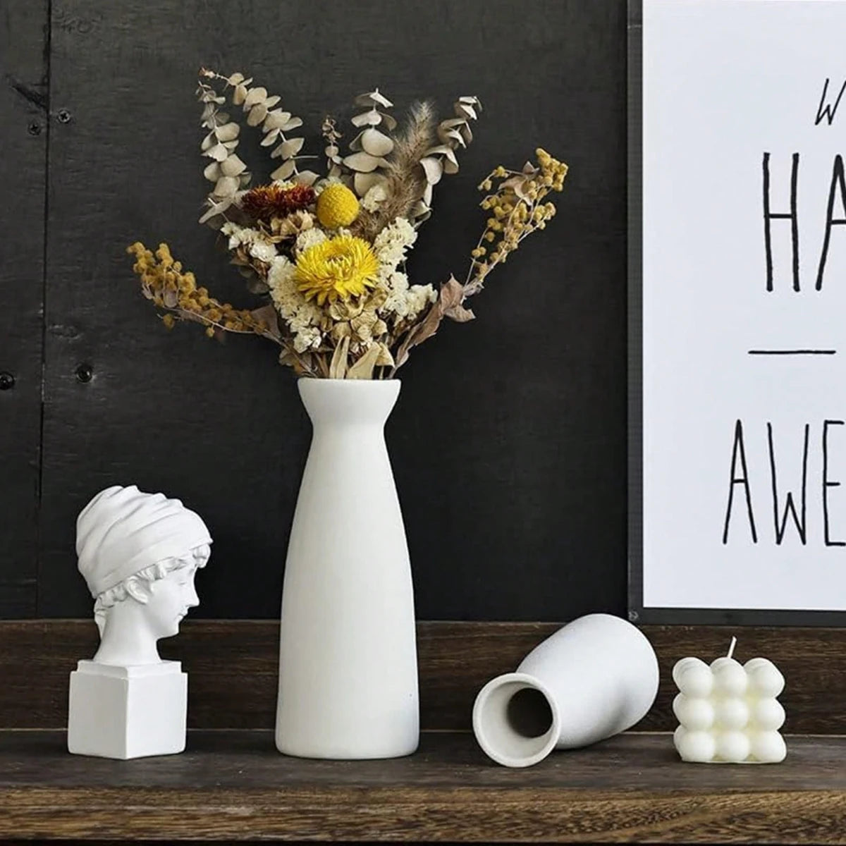 Set de Vase Bohème Céramique 3 Pièces