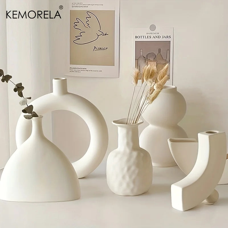 Vase Nordique Design en Céramique et Porcelaine
