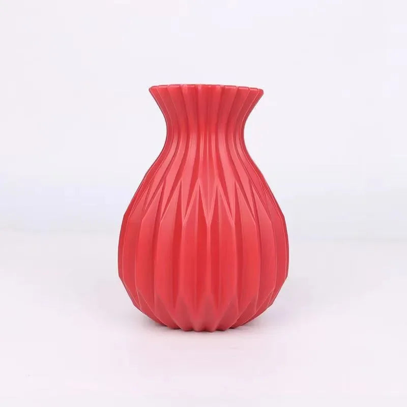 Vase Nordique Imitation Céramique en Plastique