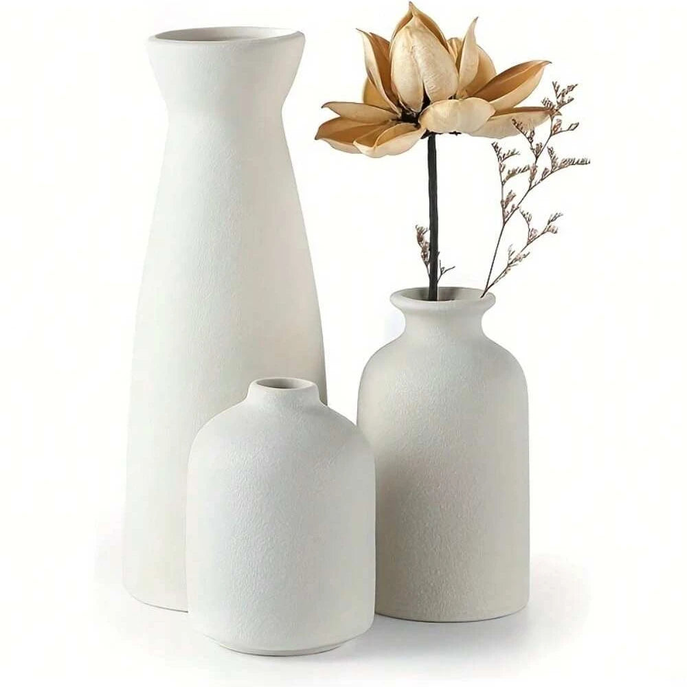 Set de Vase Bohème Céramique 3 Pièces
